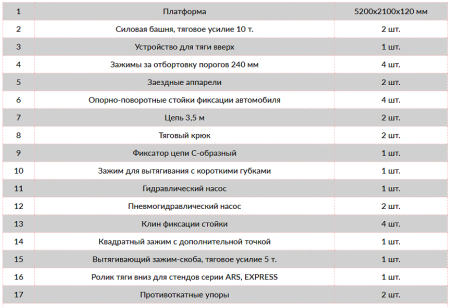 Стапель платформенный для кузовного ремонта ARS-12 (AUTOSTAPEL)